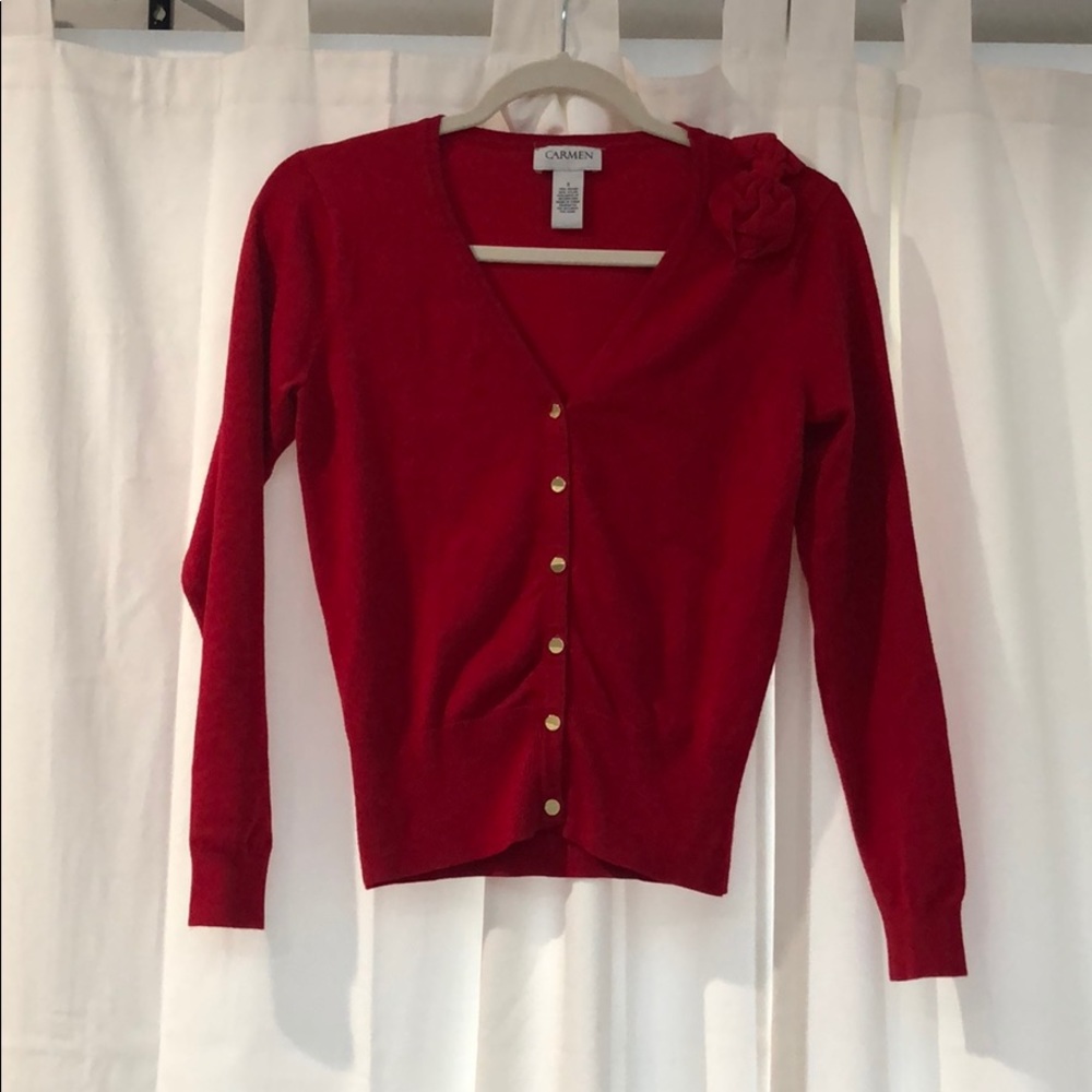 Button up Sweater with Bow